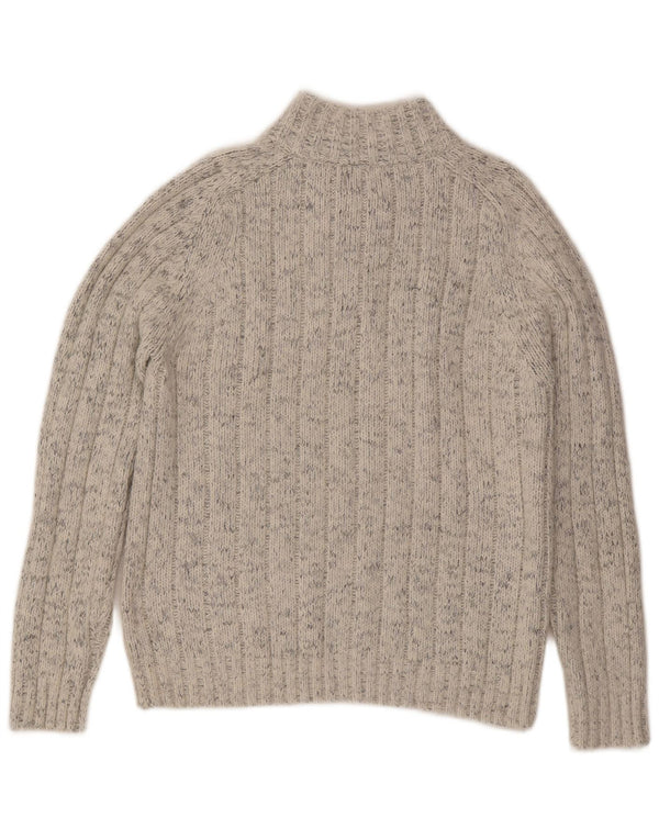 Marks & Spencer Pull col zippé pour homme en acrylique moucheté beige moyen