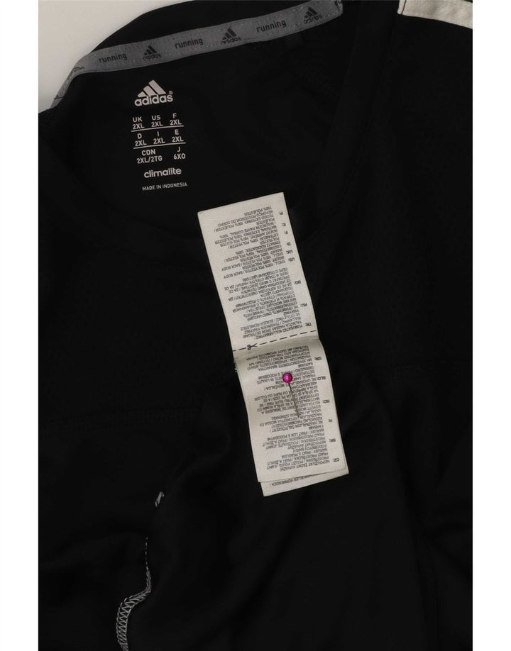 Adidas Hommes Climalite T-Shirt Haut 2XL Noir Polyester