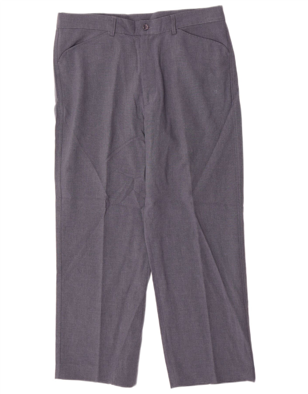 Farah Pantalon décontracté droit pour homme W36 L29 Bleu Polyester