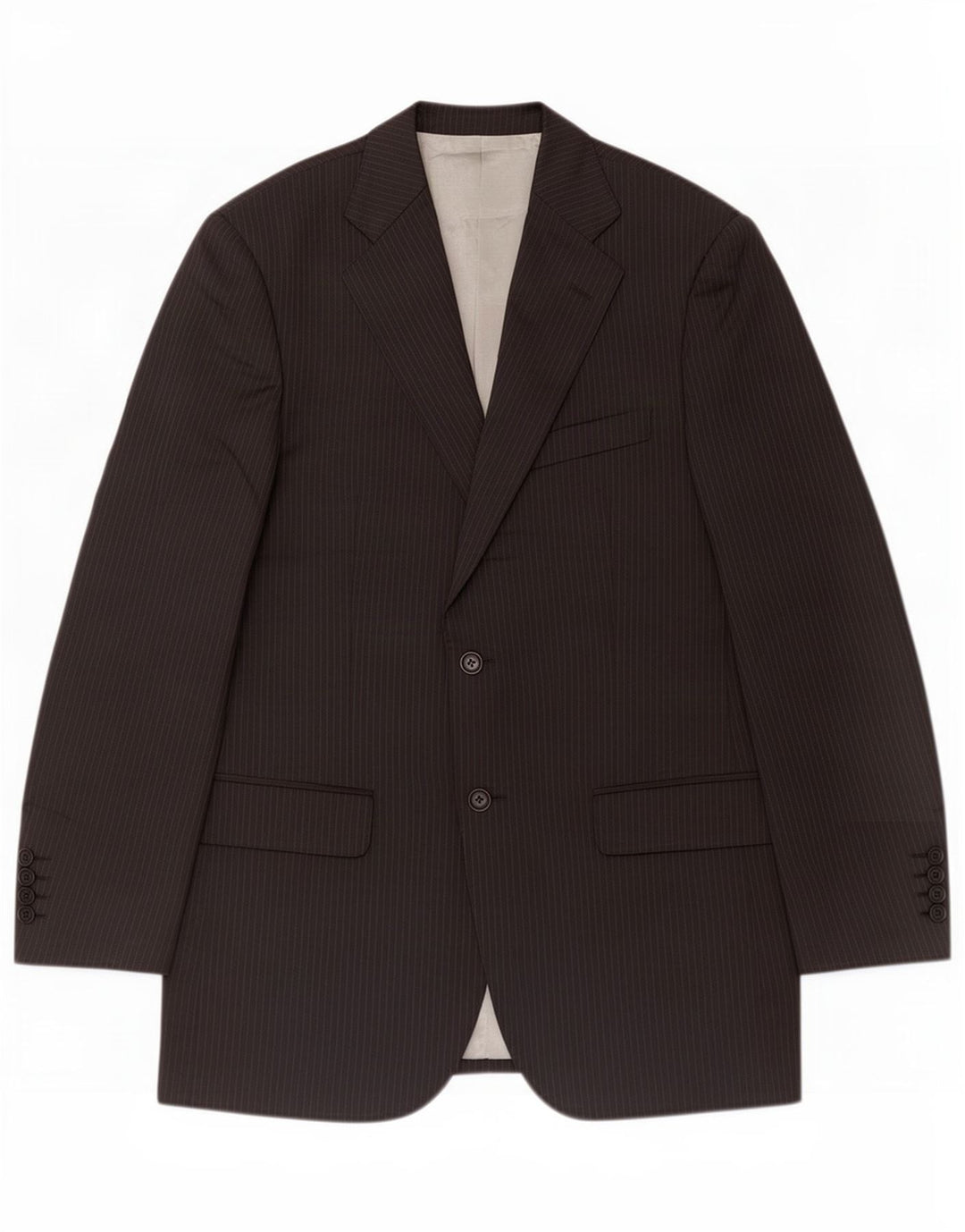 Marks & Spencer Veste blazer à 2 boutons pour homme UK 38 Medium Black Pinstripe