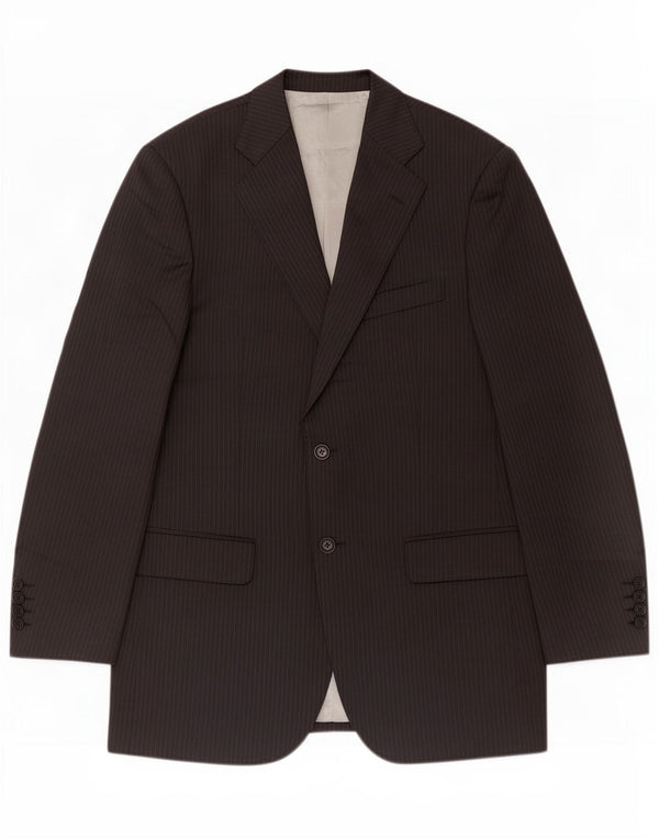 Marks & Spencer Veste blazer à 2 boutons pour homme UK 38 Medium Black Pinstripe