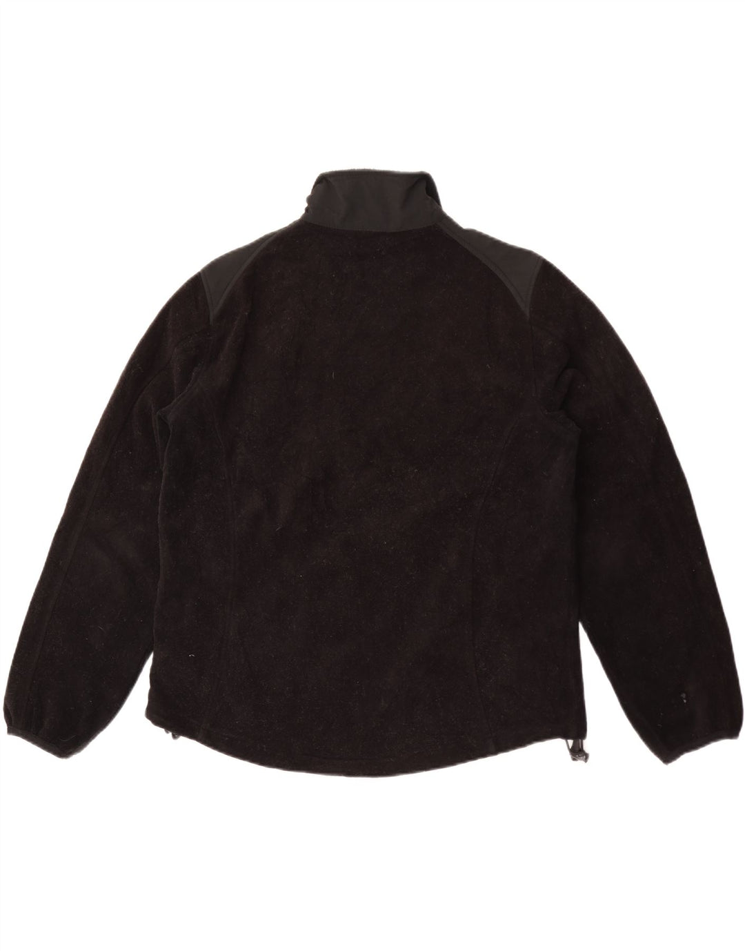 L.L.Bean Veste Polaire Femme UK 16 Grand Noir Colorblock Polyester