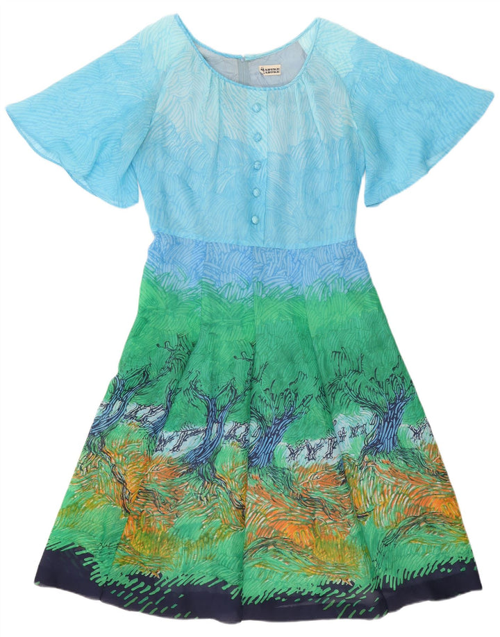 Radtke Robe trapèze à motif abstrait pour femme EU 42 Large Multicolore