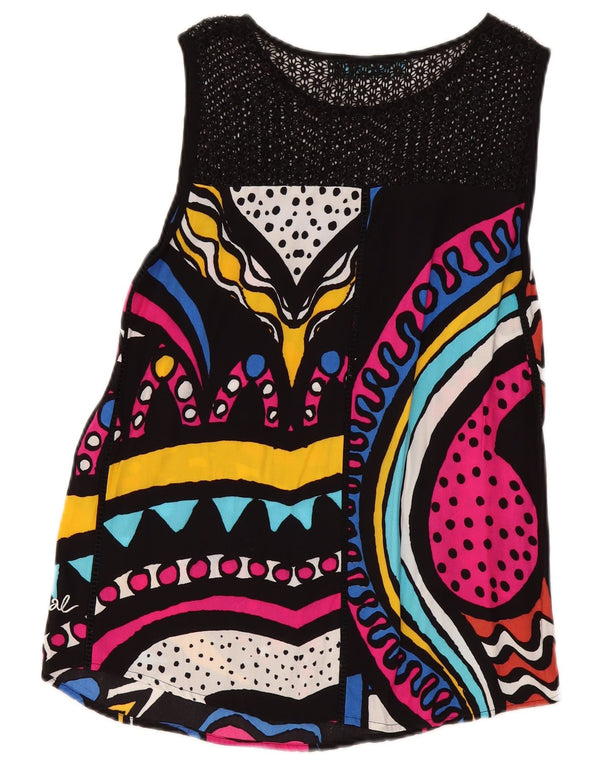 Desigual Tunique graphique pour femme UK 44 Medium Multicolore Géométrique