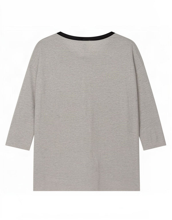 Zara Womens 3/4 Sleeve Shift Dress UK 16 Large Grey