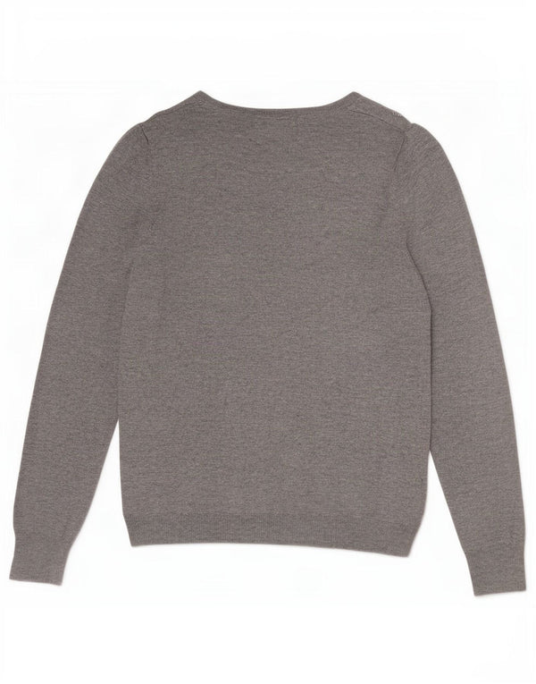 Marks & Spencer Pull col bateau pour femme UK 10 Petit gris moucheté