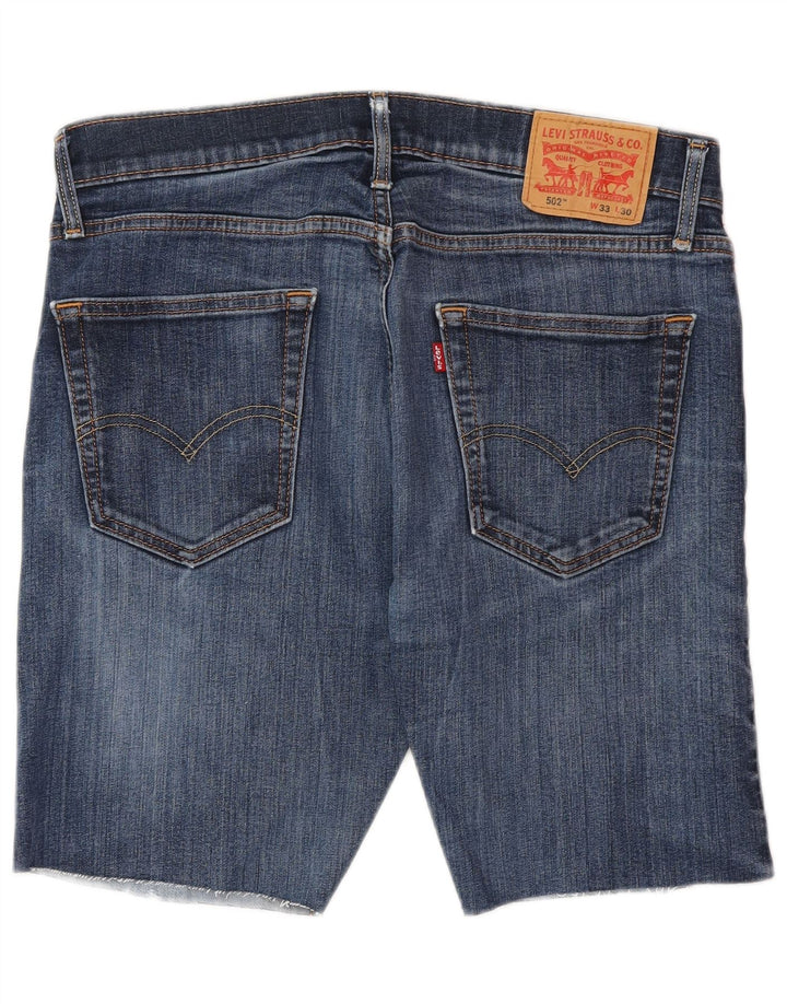 LEVI'S Short en Jean 502 W33 Homme Bleu Moyen Coton