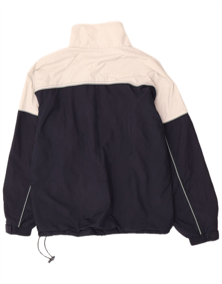 REEBOK Veste de pluie pull-over pour homme UK 36 Small Bleu marine Colourblock
