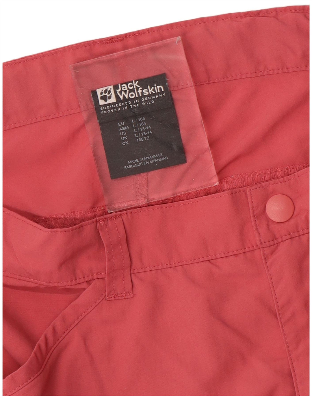 JACK WOLFSKIN Short Cargo Garçon 13-14 Ans Large W30 Rose