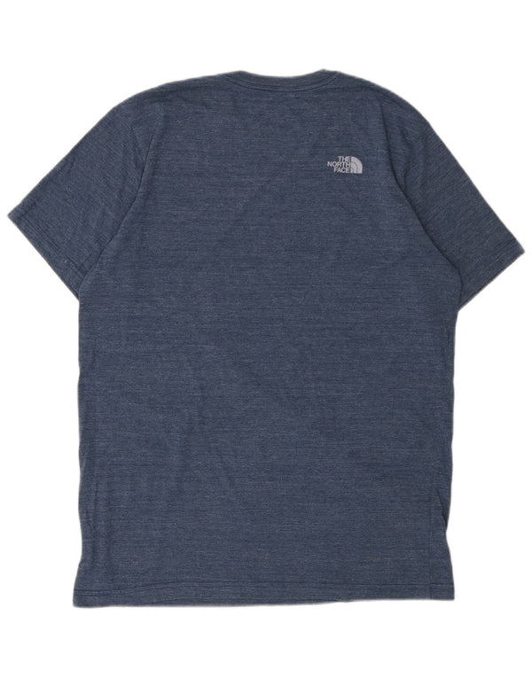 The North Face T-shirt graphique coupe slim pour homme, grand, bleu moucheté