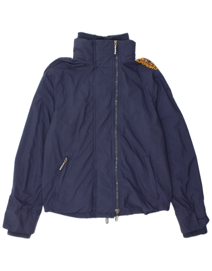 Superdry Veste coupe-vent The Windcheater pour femme UK 14 Bleu marine moyen