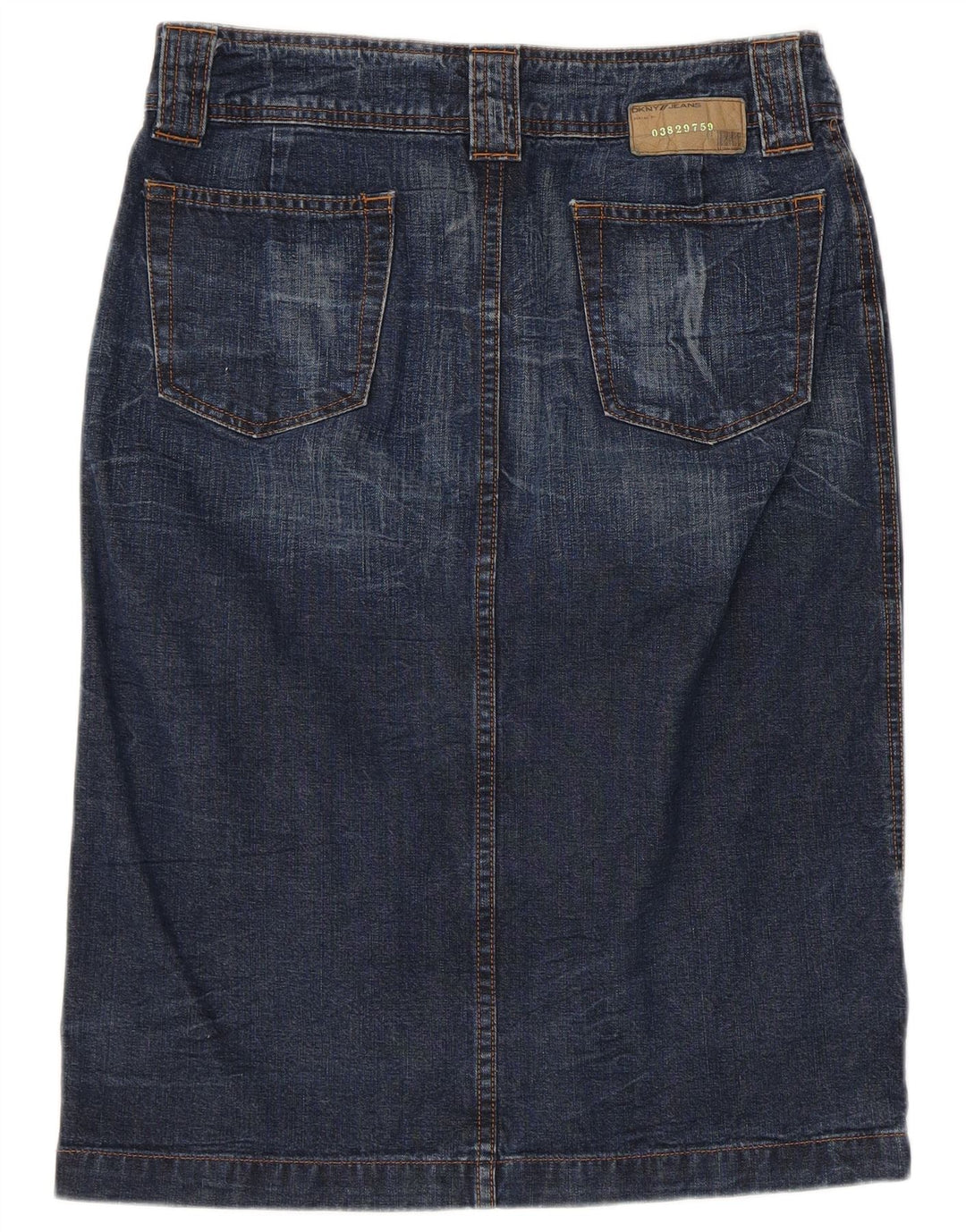 Dkny Femme Jupe En Jean W28 Bleu Moyen Coton