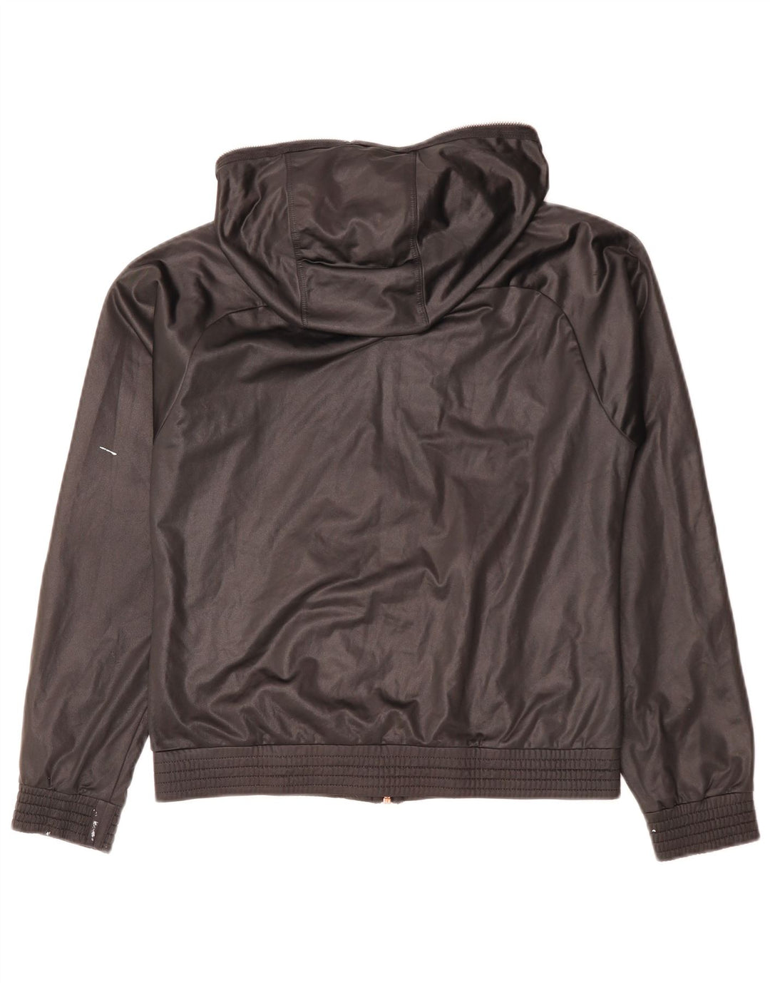 ADIDAS Veste de pluie à capuche pour femme UK 10 Small Noir Polyester