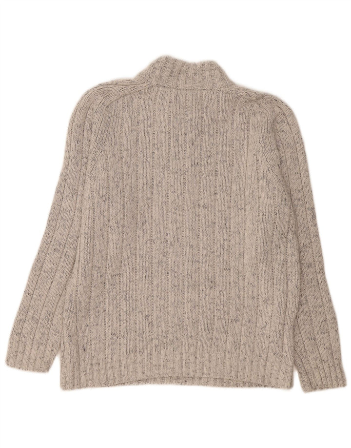 Marks & Spencer Pull col zippé pour homme en acrylique moucheté grand gris