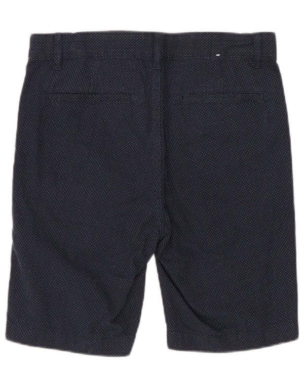 Benetton Short Chino Garçon 7-8 Ans Medium W24 Bleu Marine Coton Tacheté