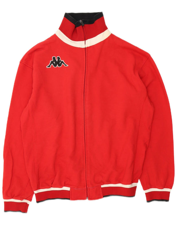 Kappa Veste de Survêtement Homme XL Rouge Coton