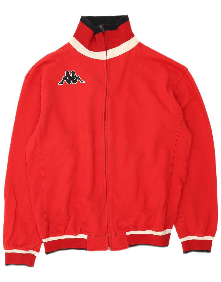 Kappa Veste de Survêtement Homme XL Rouge Coton