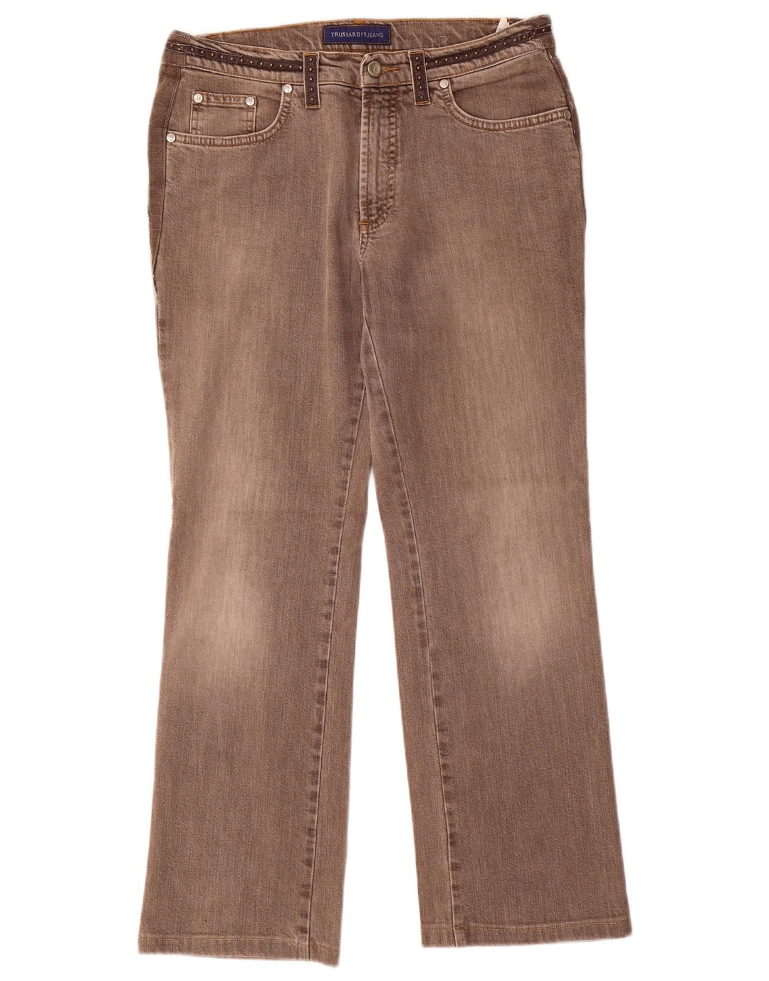TRUSSARDI Jean Droit W28 L28 Marron Coton Femme