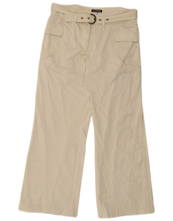 GF Ferre Pantalon cargo large pour homme IT 46 Small W32 L31 Beige Polyamide