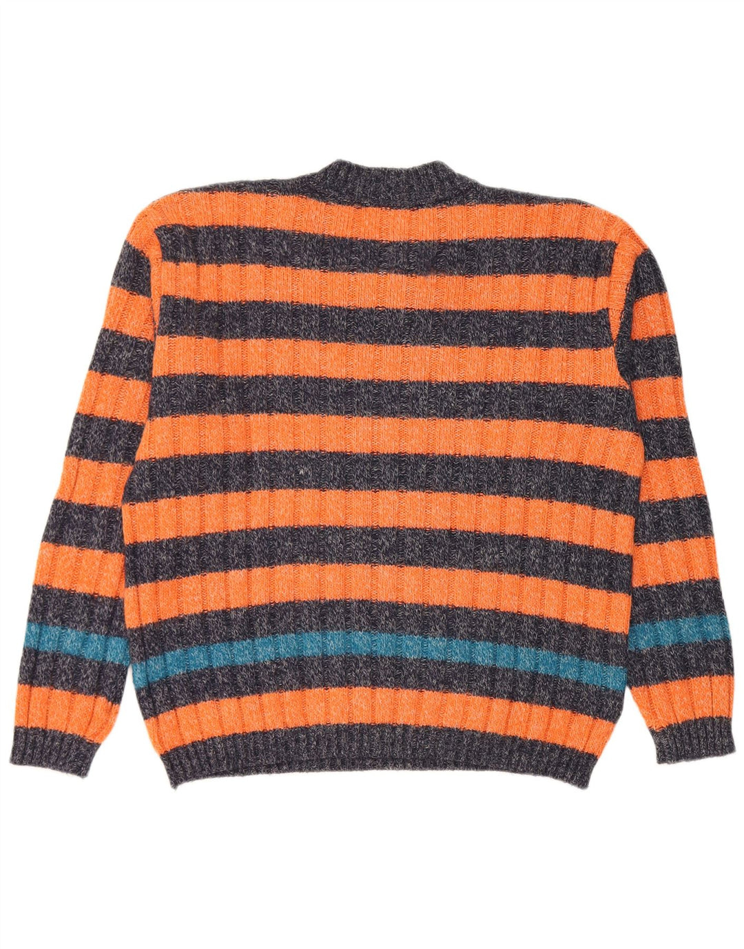 Levi's Pull Col V Homme Petite Laine d'Alpaga Rayée Orange