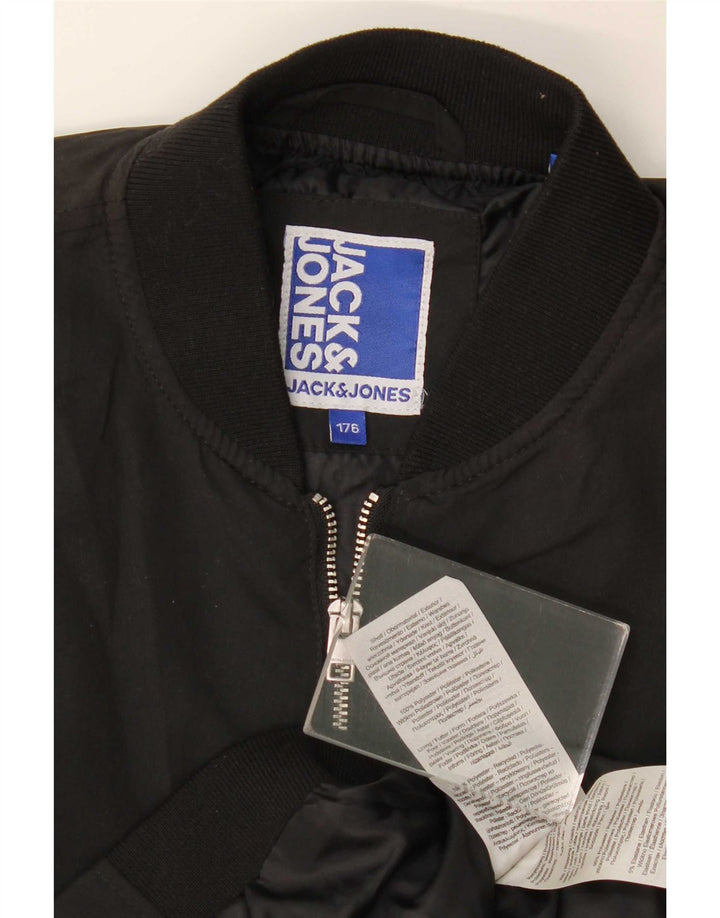 Jack & Jones Bomber Garçon 15-16 ans Noir Polyester