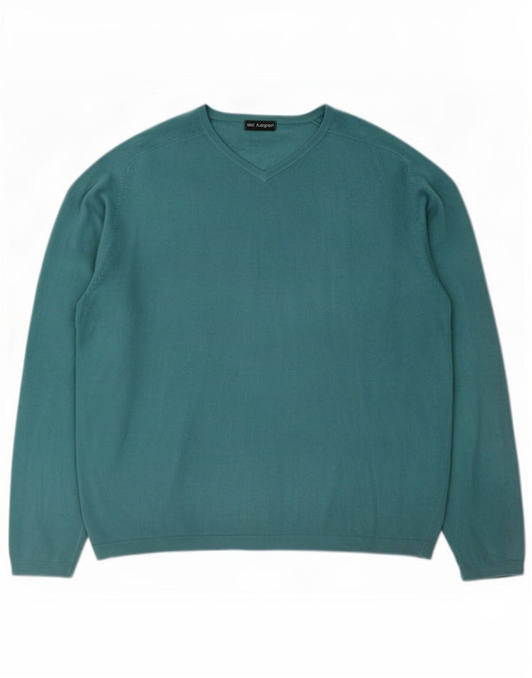Marks & Spencer Pull Col V Homme XL Vert Acrylique