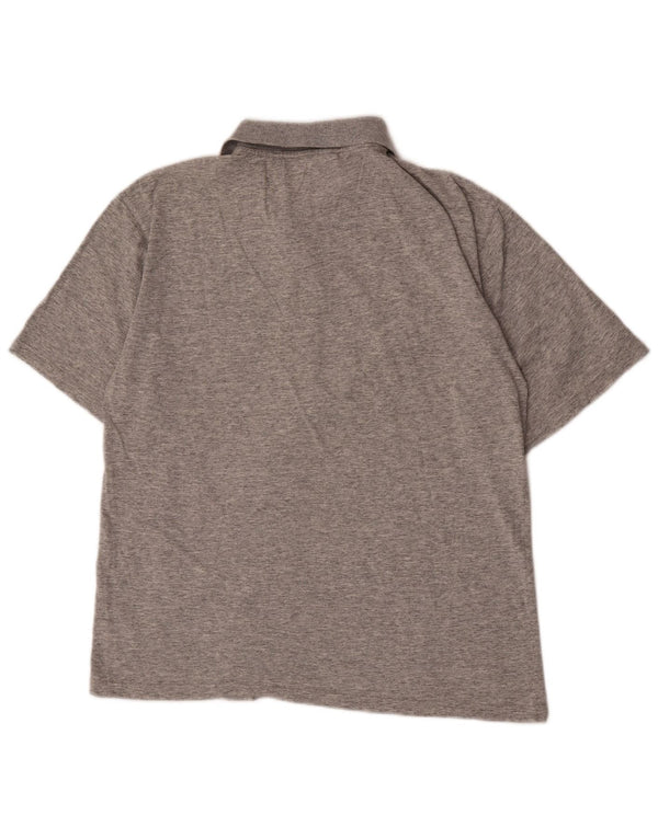 Reebok Polo Homme Petit Gris Moucheté