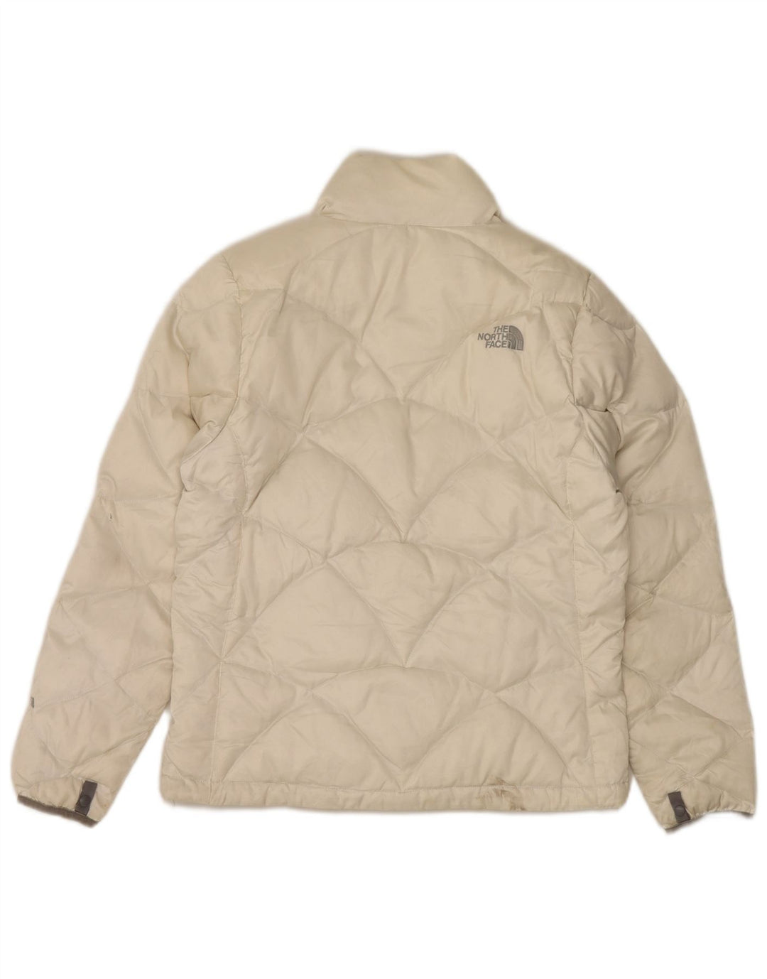 The North Face Veste rembourrée pour femme UK 16 Large Off White Nylon