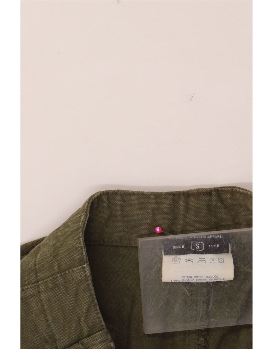 CHAMPION Pantalon Chino Droit Homme Petit W32 L32 Kaki Coton