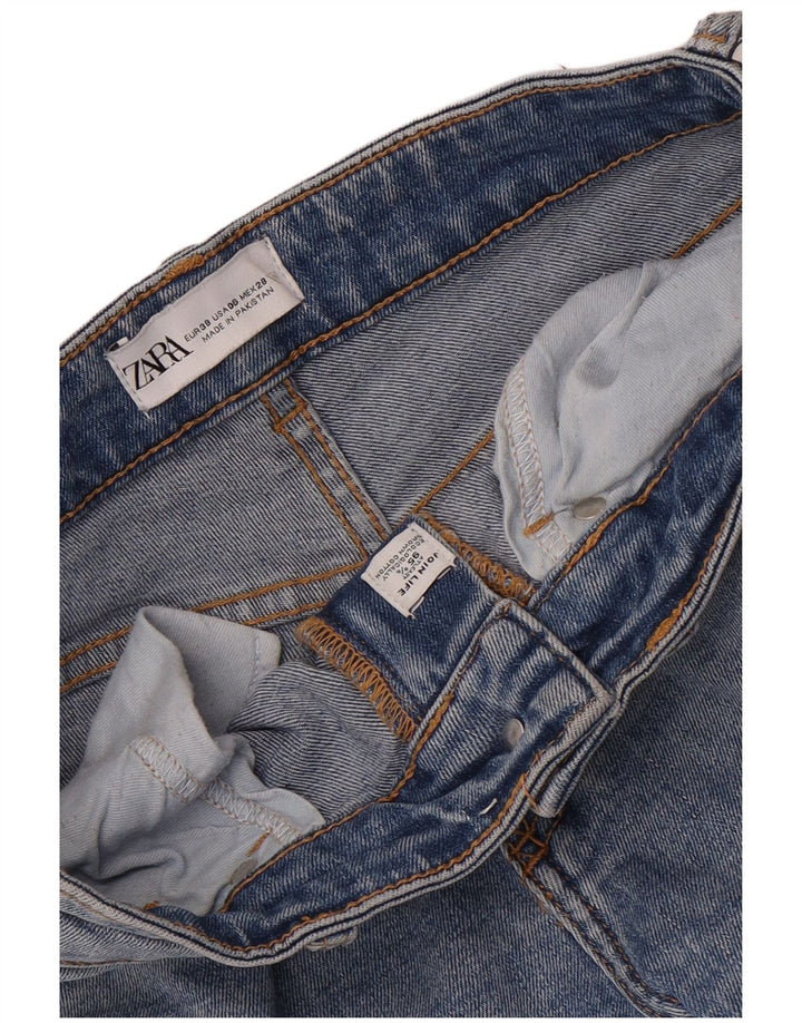 Zara Jeans Bootcut Femme EU 38 Small W28 L26 Bleu Coton