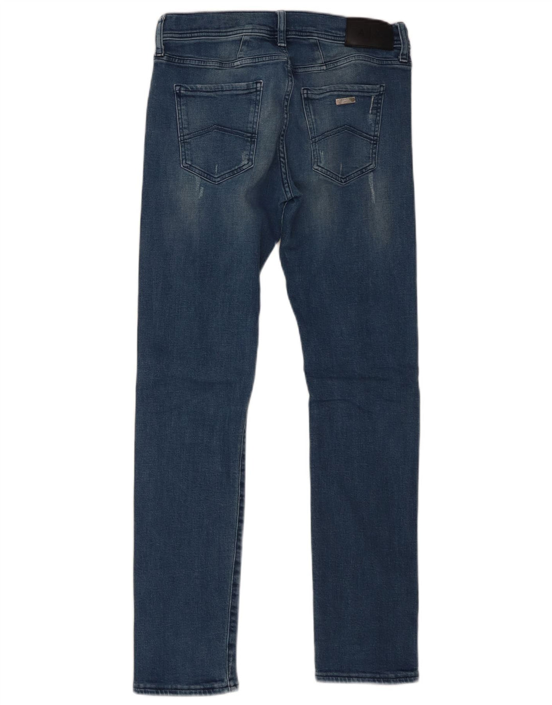 ARMANI EXCHANGE Womens Distressed Slim Jeans W30 L30 Blue Cotton
