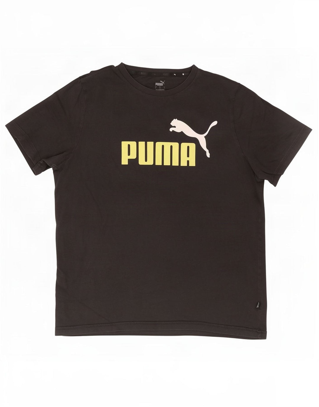 Puma T-shirt graphique pour hommes, grand, noir, coton