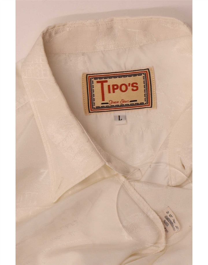 Tipo' S Chemise Homme Large Blanc Polyester