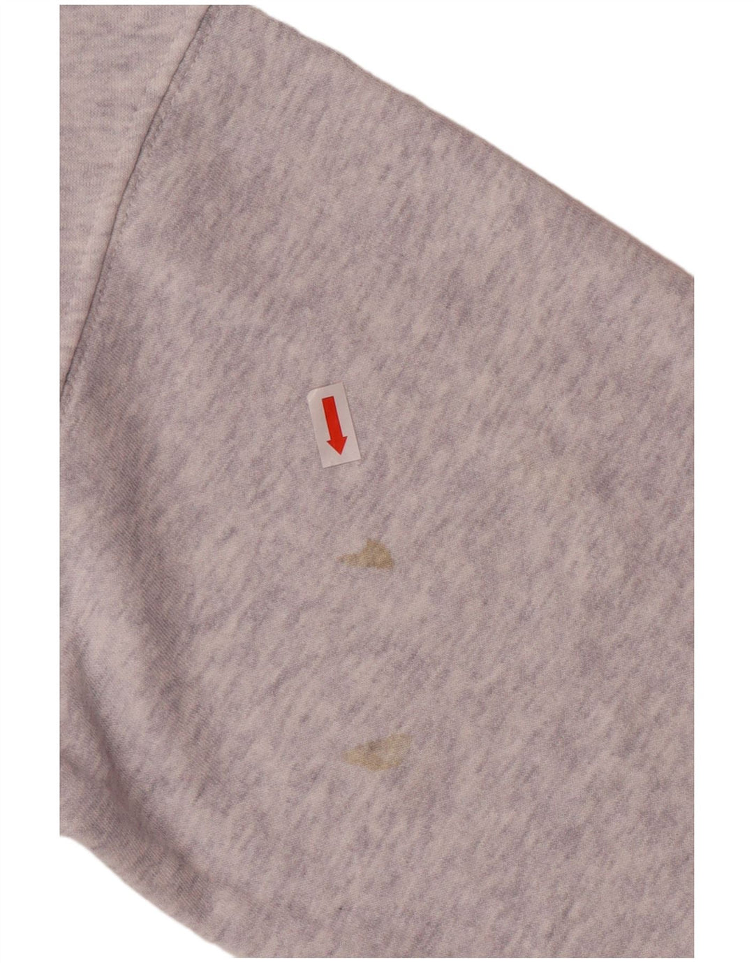 NIKE Sweat-shirt court graphique pour femme UK 14 Gris moyen moucheté