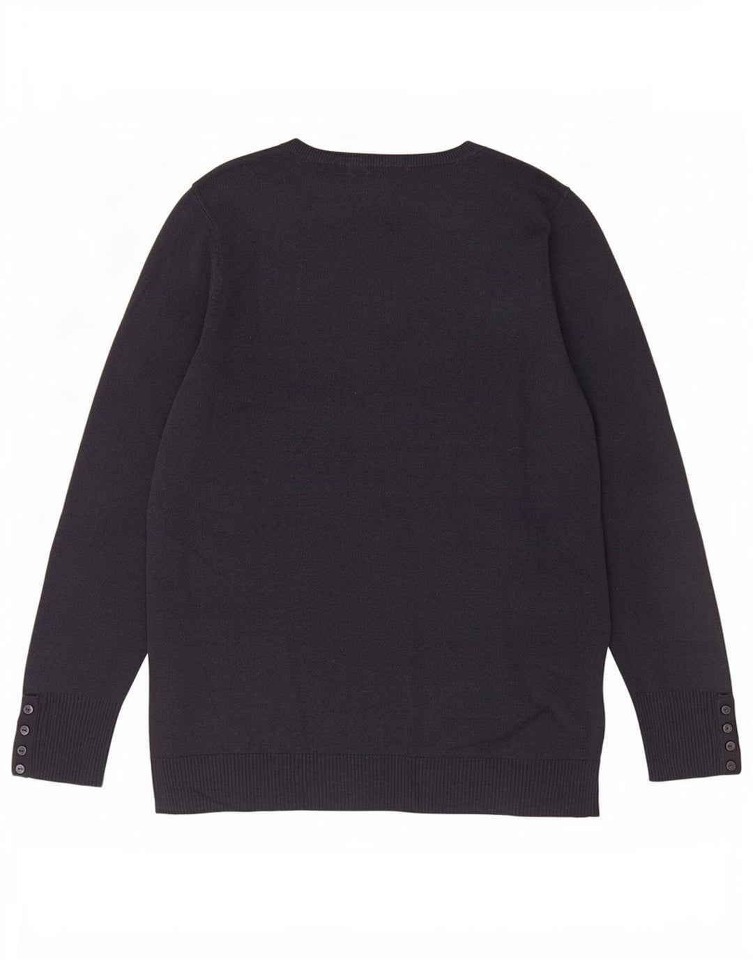 Marks & Spencer Pull col en V pour femme UK 16 Large Bleu marine