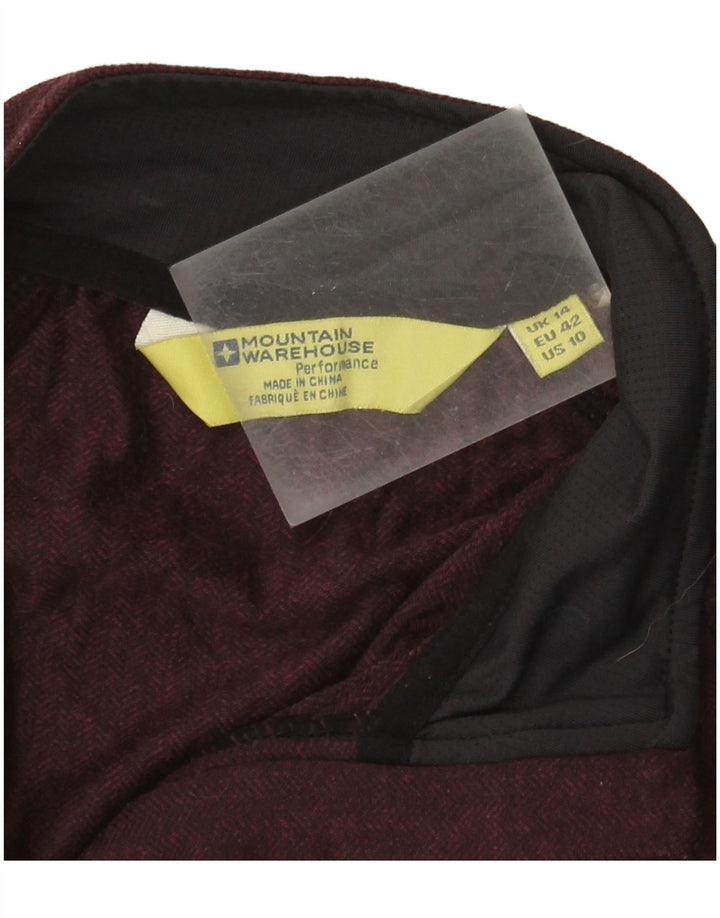 Mountain Warehouse Veste de survêtement pour femme UK 14 Medium Bordeaux
