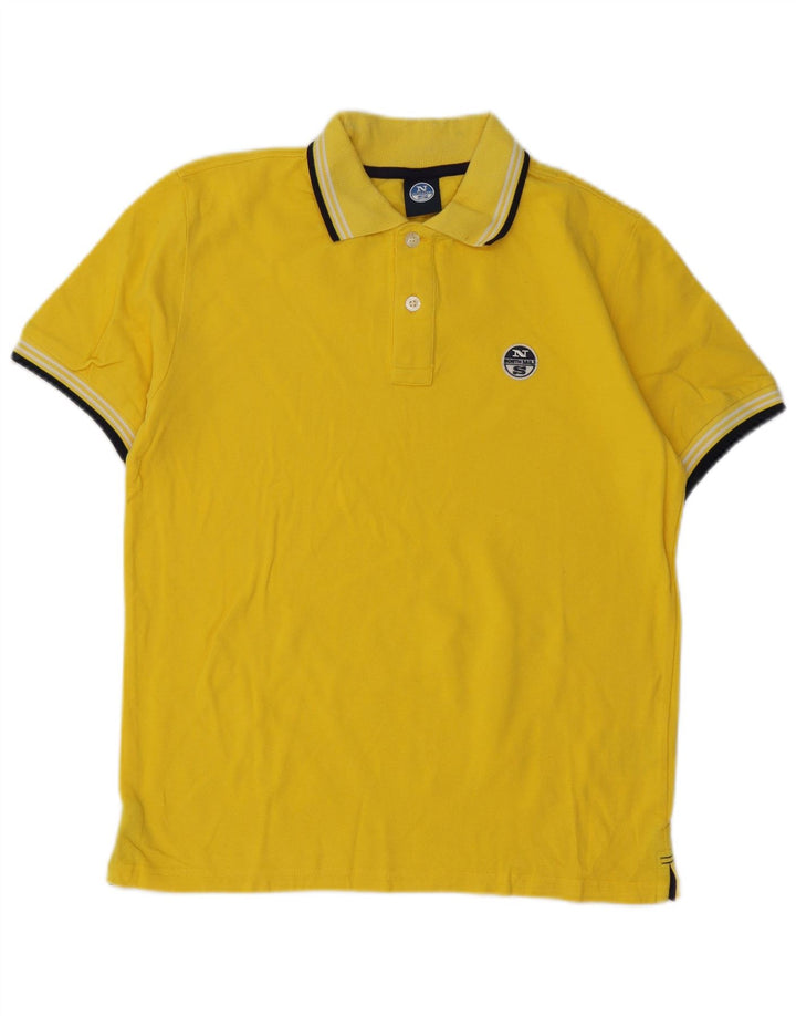 North Sails Polo Homme Petit Jaune Coton
