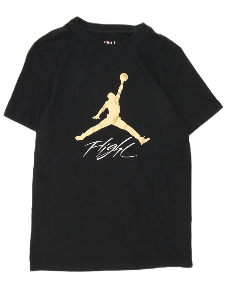 Jordan T-shirt graphique pour homme Petit coton noir