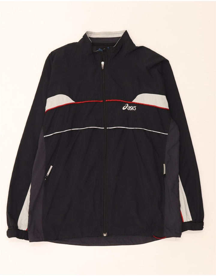 Asics Veste de Survêtement Homme XL Noir Colourblock Polyamide