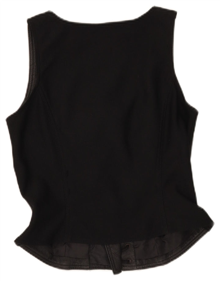 Trend Gilet en cuir pour femme UK 42 Cuir noir moyen