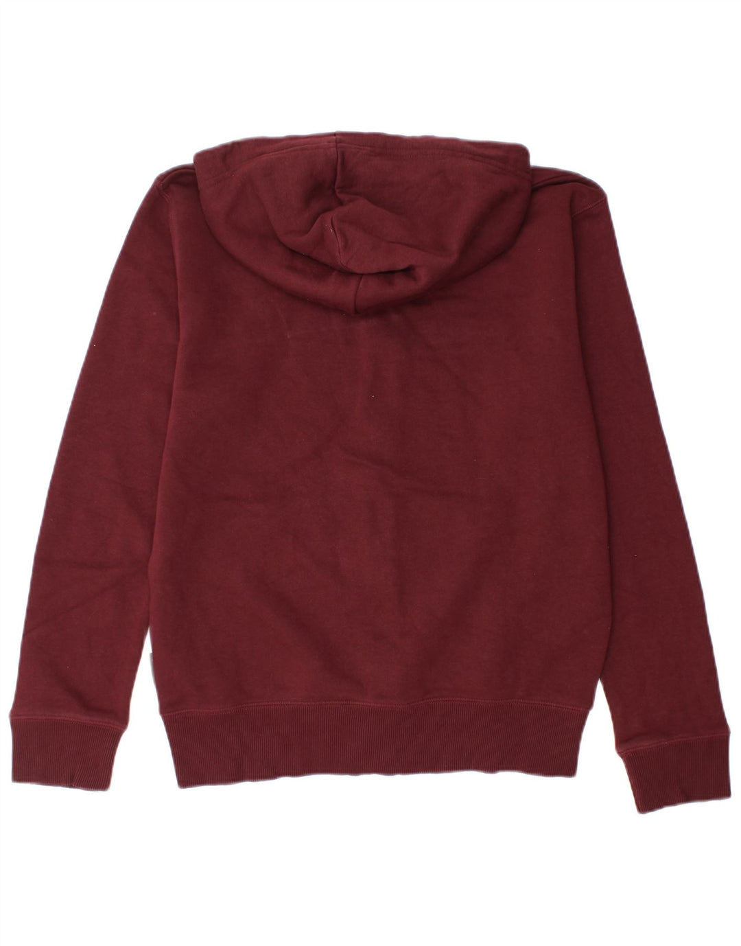 FRENCH CONNECTION Pull à capuche zippé pour homme Petit coton bordeaux
