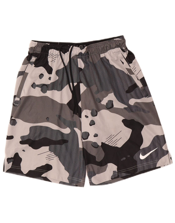 Short de sport Dri Fit Nike Homme Gris Moyen Camouflage Polyester