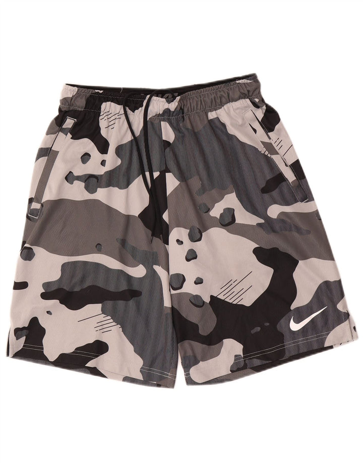 Short de sport Dri Fit Nike Homme Gris Moyen Camouflage Polyester