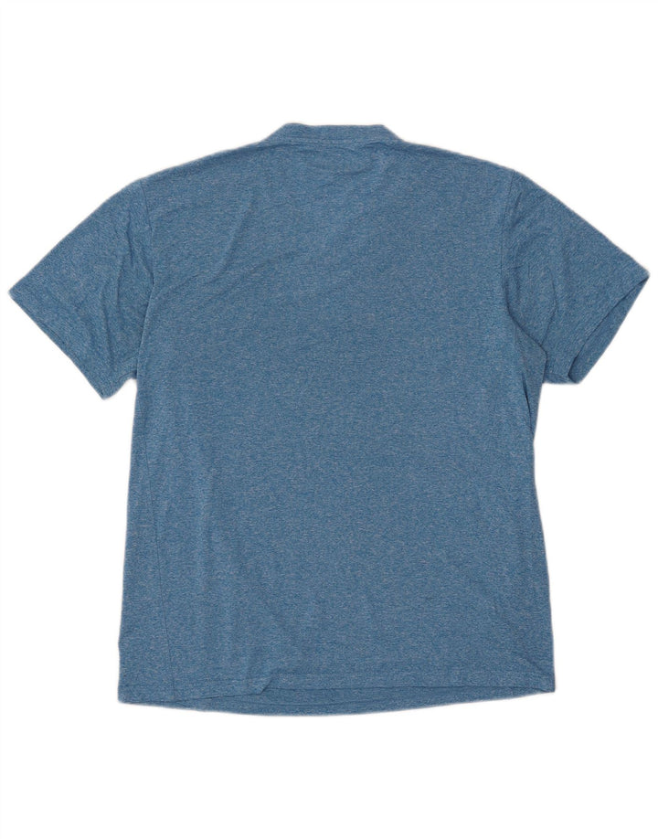 EDDIE BAUER T-Shirt Homme Bleu Moyen Moucheté Polyester
