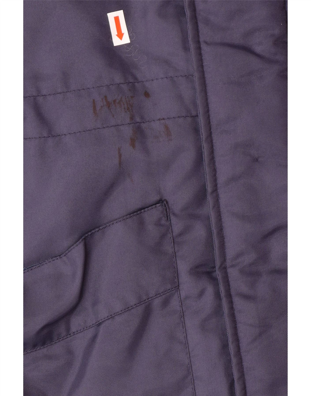 UMBRO Manteau rembourré à capuche pour homme UK 38 Bleu marine moyen Nylon colour block