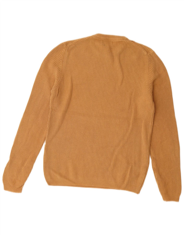 Zara Pull à col rond en coton beige moyen pour homme