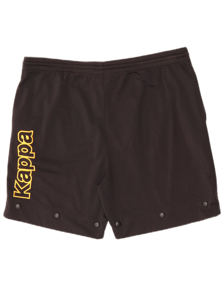 Kappa Short de Sport Graphique Homme XL Noir Polyester