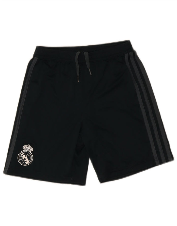 Adidas Short de Sport Real Madrid Garçon 11-12 Ans Noir Polyester