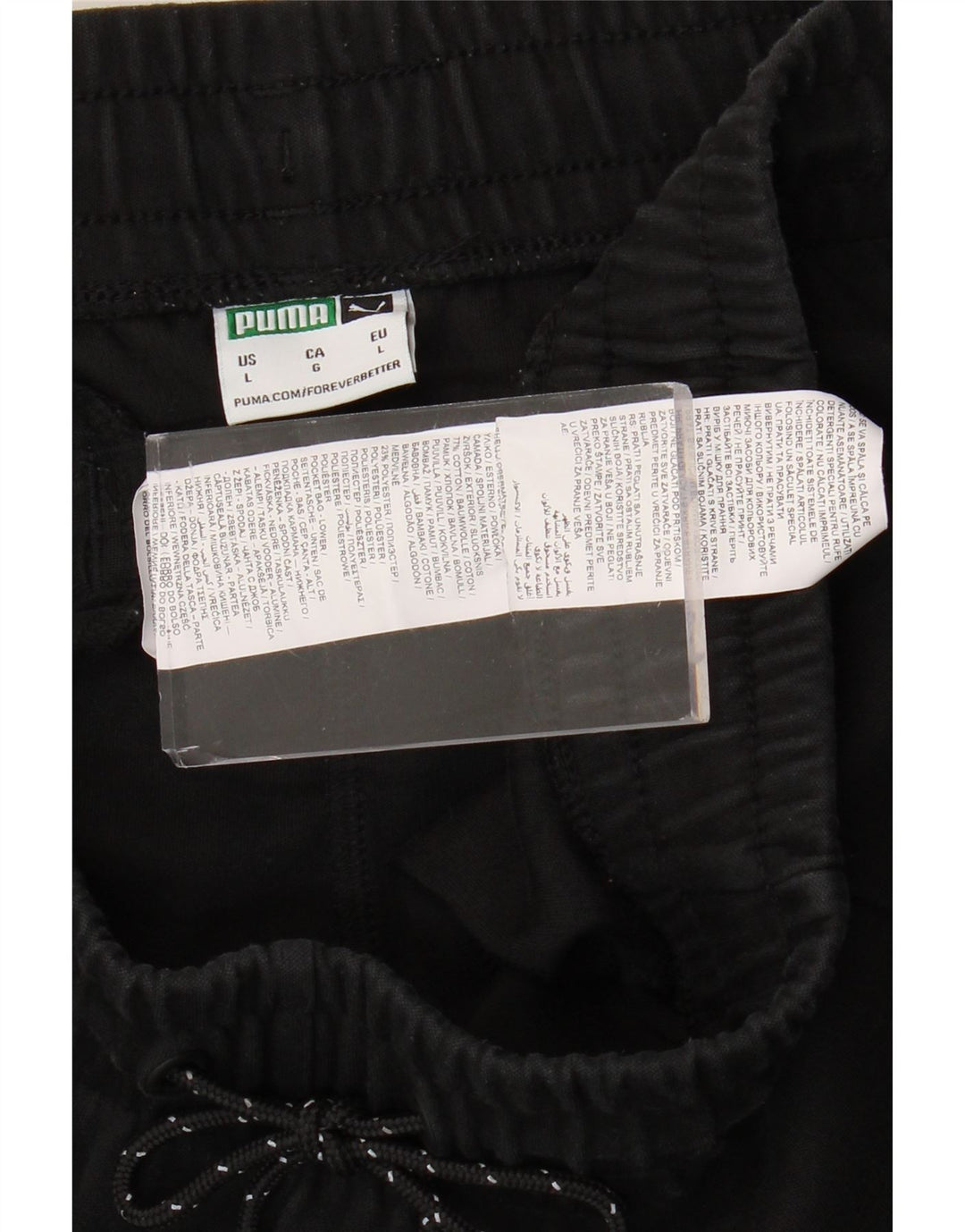 PUMA Pantalon de survêtement pour homme en coton noir Taille L