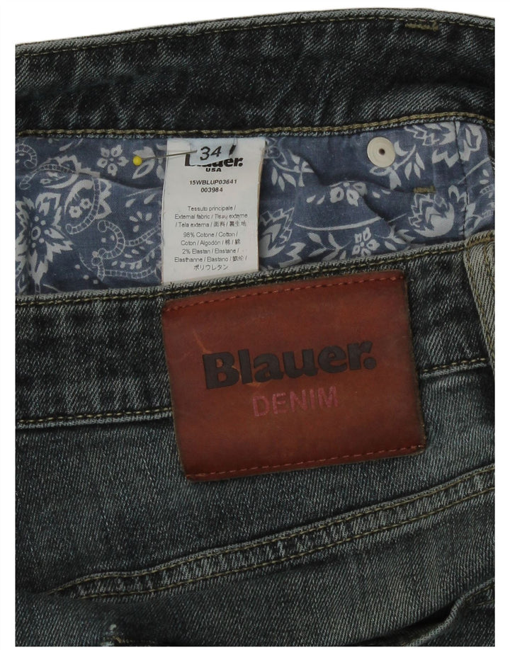 Blauer Jean Slim Homme W34 L34 Bleu Coton